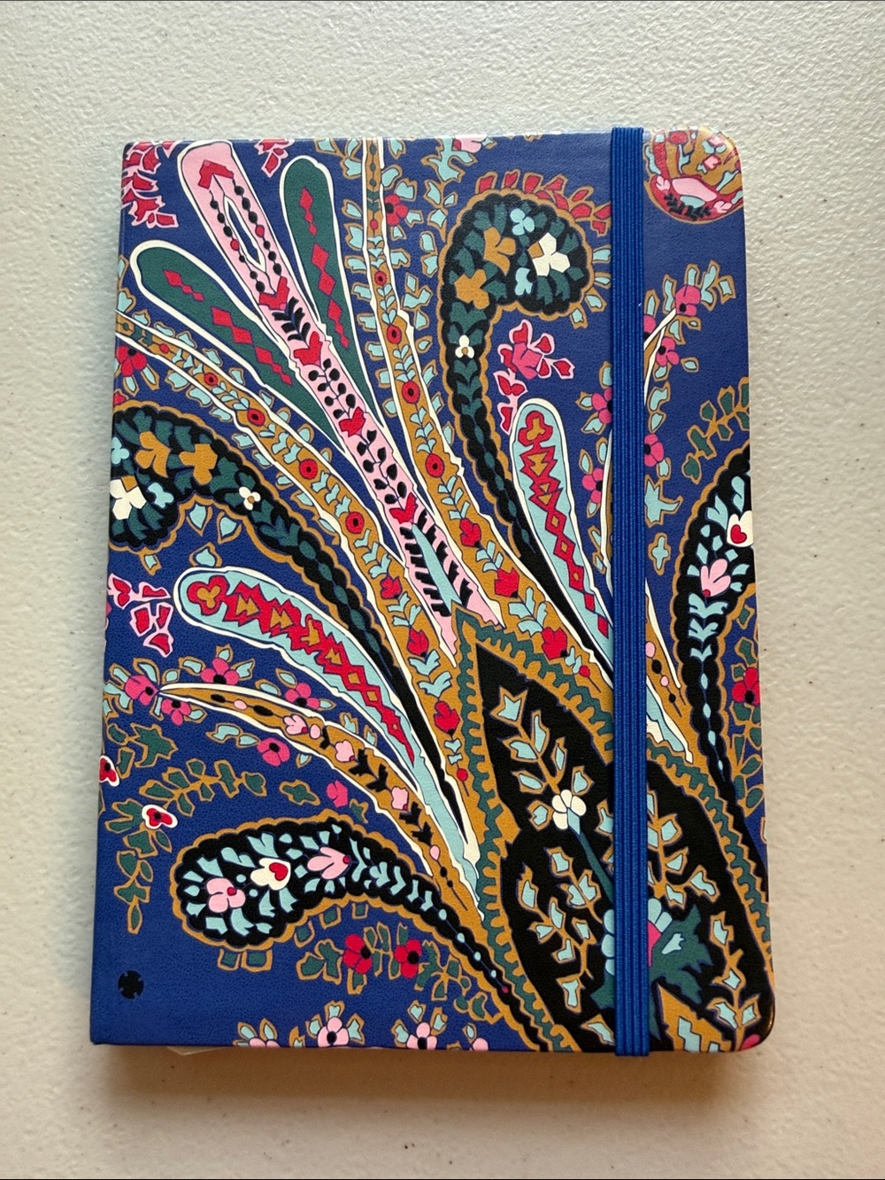 Vera Bradley Paisley Hardcover Notebook Journal in Blue Multi-color